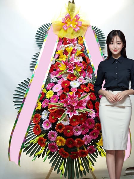 보타닉파크웨딩 3단화환 고급형